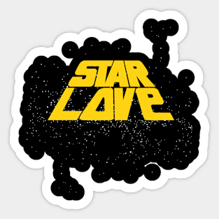 Star love, retro valentines Sticker